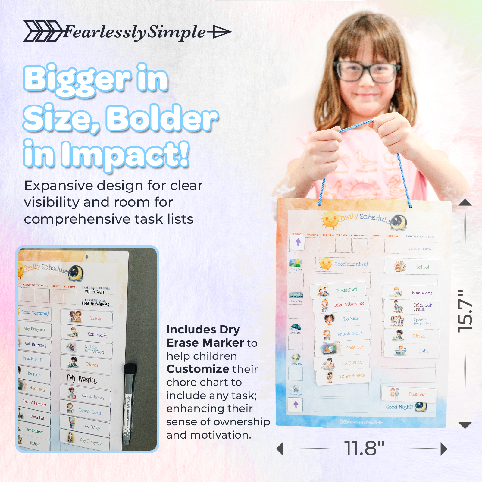 Magnetic Visual Schedule for Kids